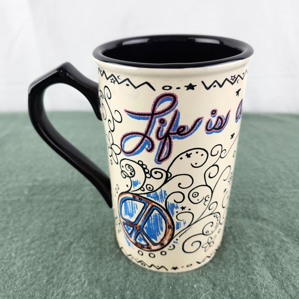 Busch Gardens‎ Life Is A Roller Coaster Tall Stoneware Coffee Mug